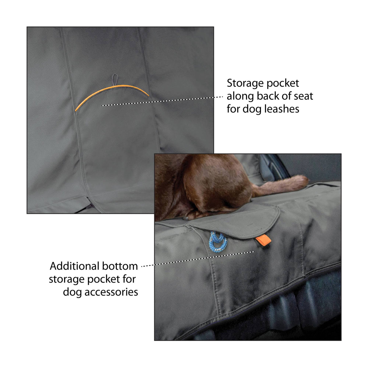 Grey Waterproof Car Bench Seat Cover P7259