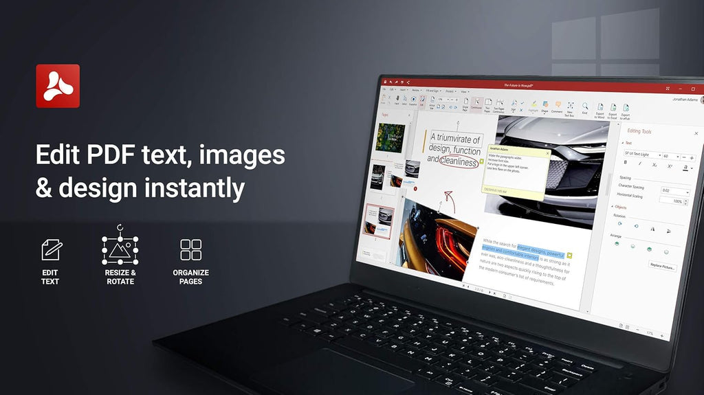 Professional PDF Editor - 1 PC/1 User /1 Year License Pack of 2 G13703