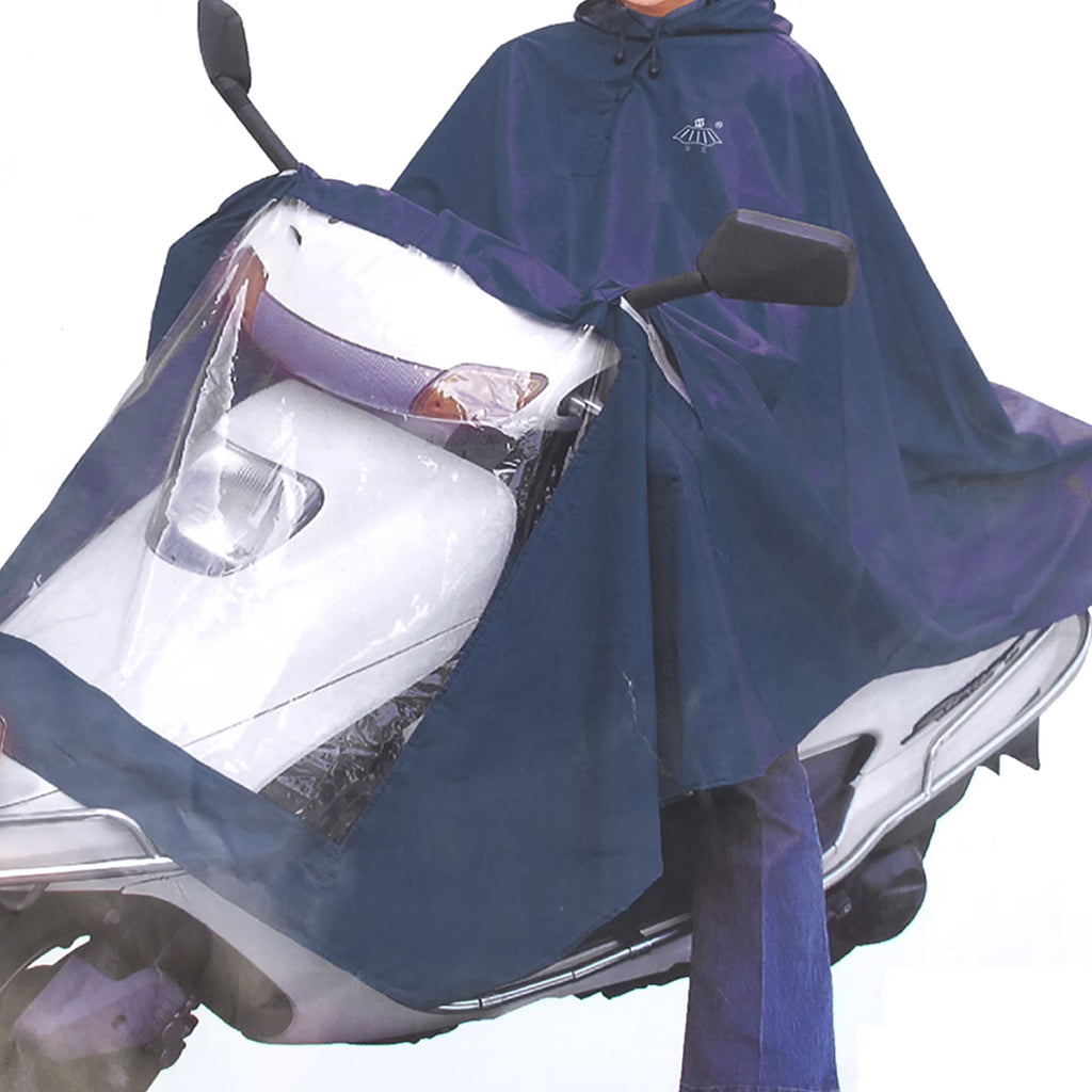 Black Waterproof Motorcycle Scooter Rain Cover O1901