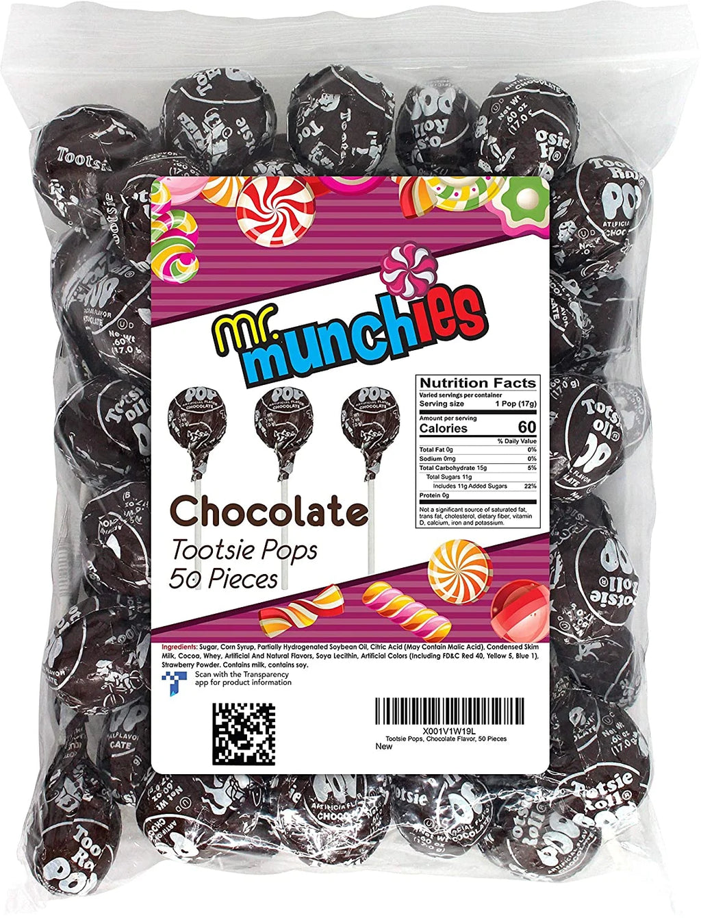 Chocolate Flavor Tootsie Pops, 50 Pieces P203