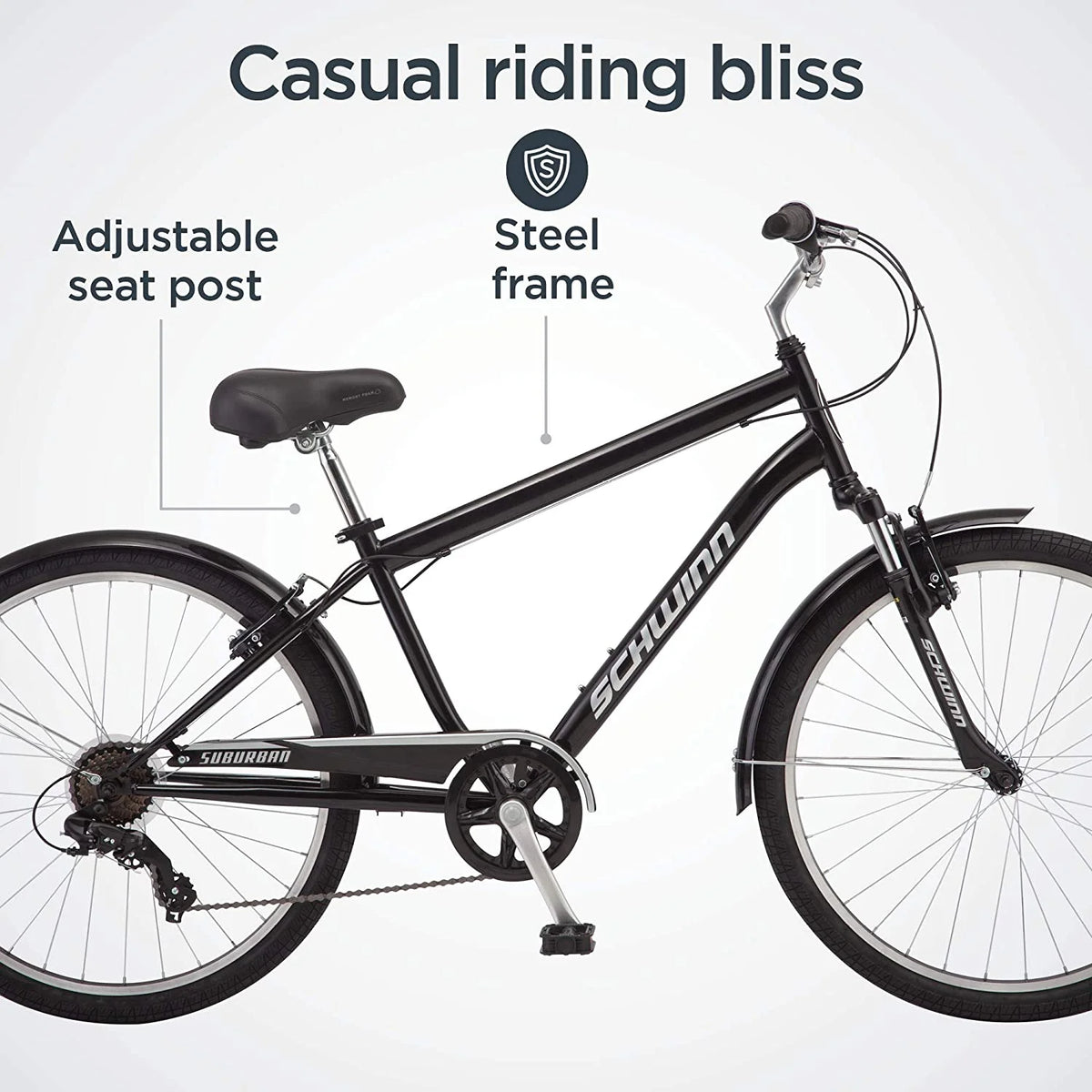 Black 26 in Comfort Bike T6990