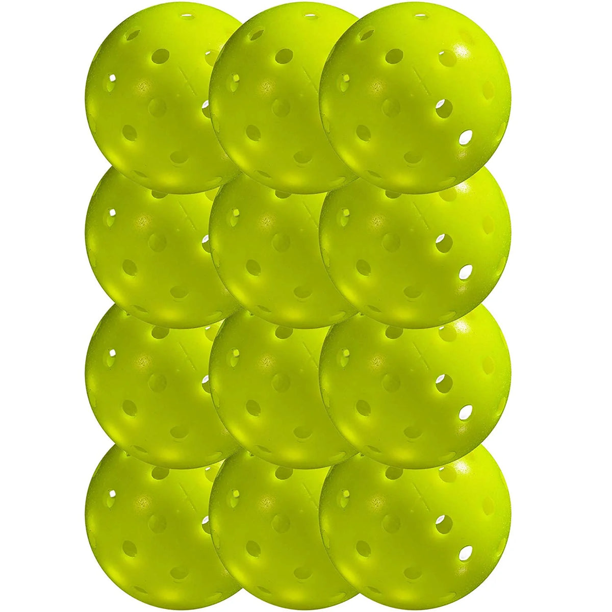 Yellow 12 Piece Pickleballs B19551