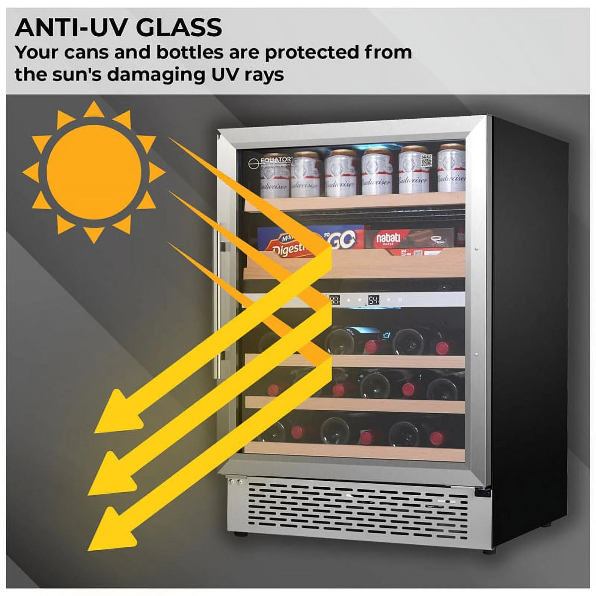 2-Zone Gourmet Center with Wine Bottle Storage A374416