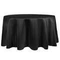 Black 120-Inch Round Tablecloth H655