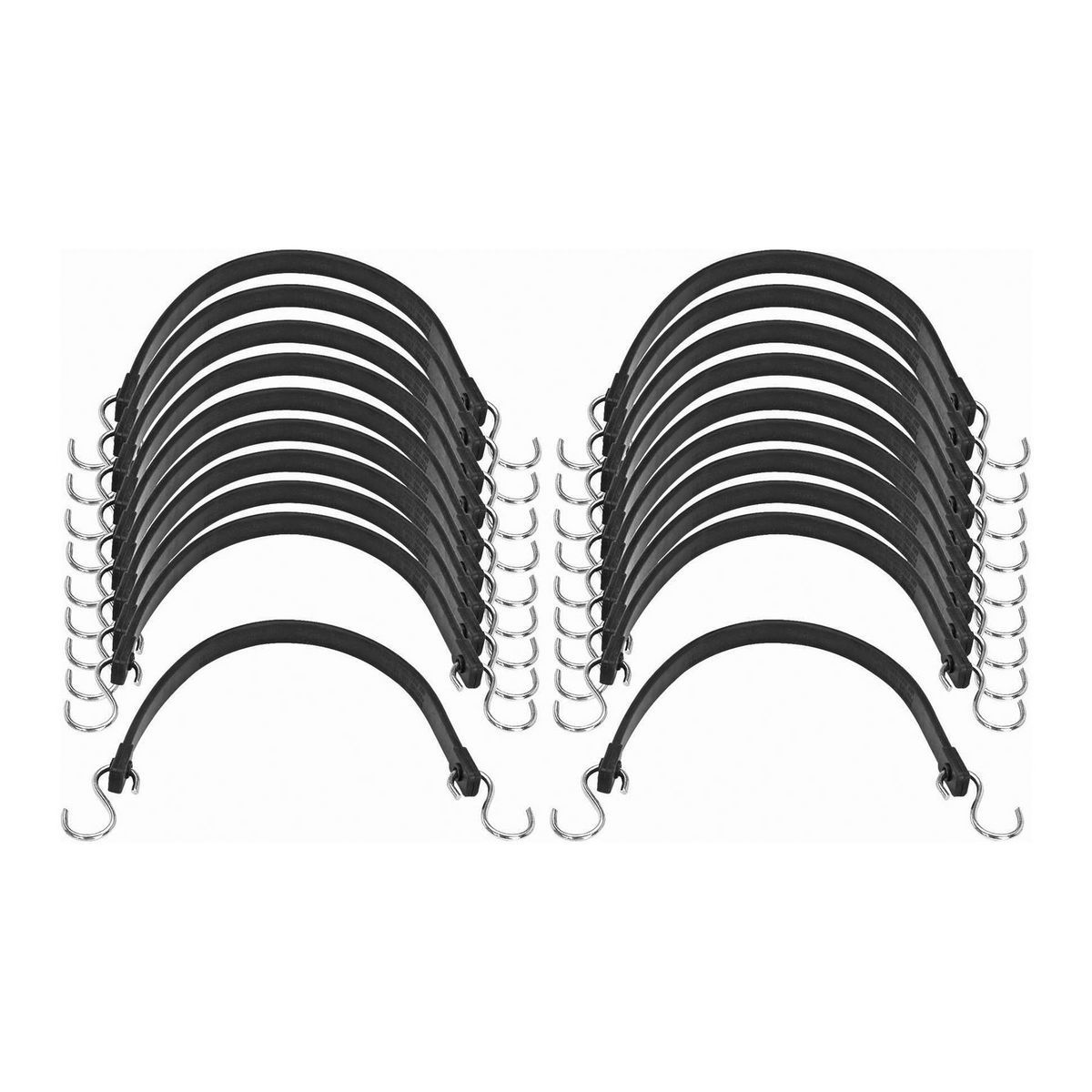 15 in. EPDM Tie Down Set, 20 Pack X1535