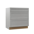 Pots and Pans Drawer Base Kitchen Cabinet in Heron Gray Y63436
