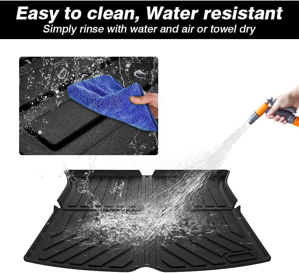 Custom Fit Car Cargo Mat for Tesla Model Y All Weather Cargo Liner Rear Trunk Liner Non-Slip TPO A864707