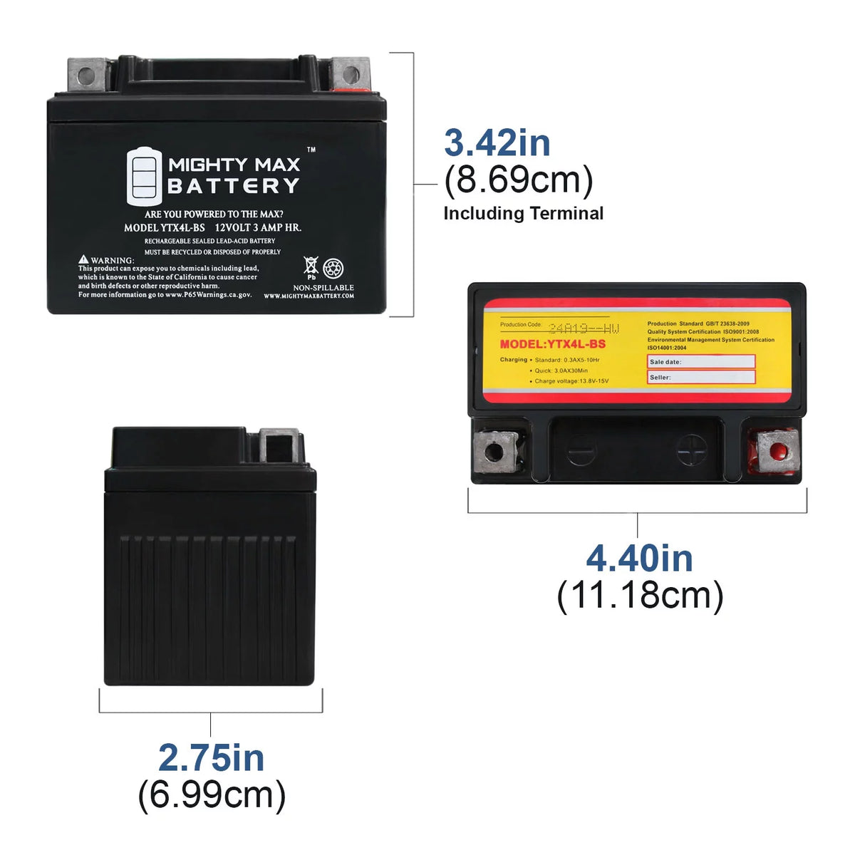 SLA Battery for ATV Dirt Bike S5037