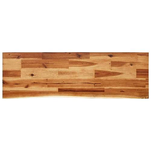 Solid Wood Acacia Console Table with Live Edge W52743