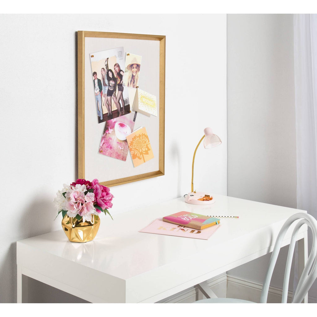 Gold Wall Mounted Bulletin Board L95699