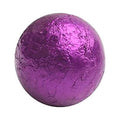 Purple Foiled Solid Milk Chocolate Balls - 2 LB Bulk Bag B7374