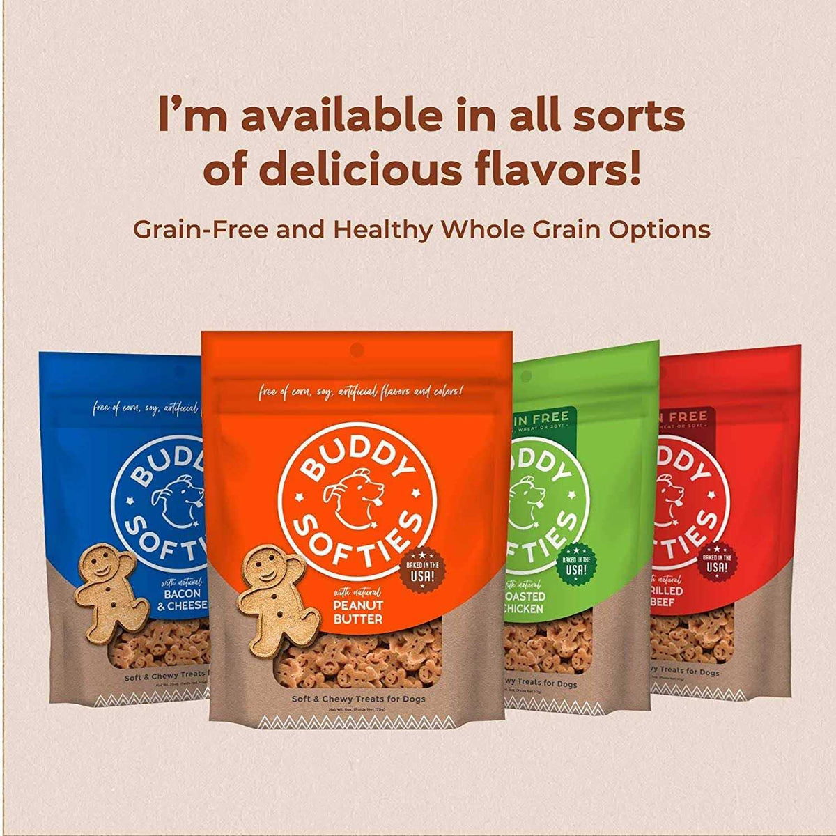 Peanut Butter Soft and Chewy Dog Treats P512553