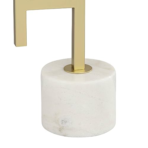 30" Tall Gold Marble Metal 3-Light Table Lamp E252493