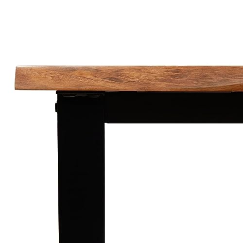 Solid Wood Acacia Console Table with Live Edge W52743