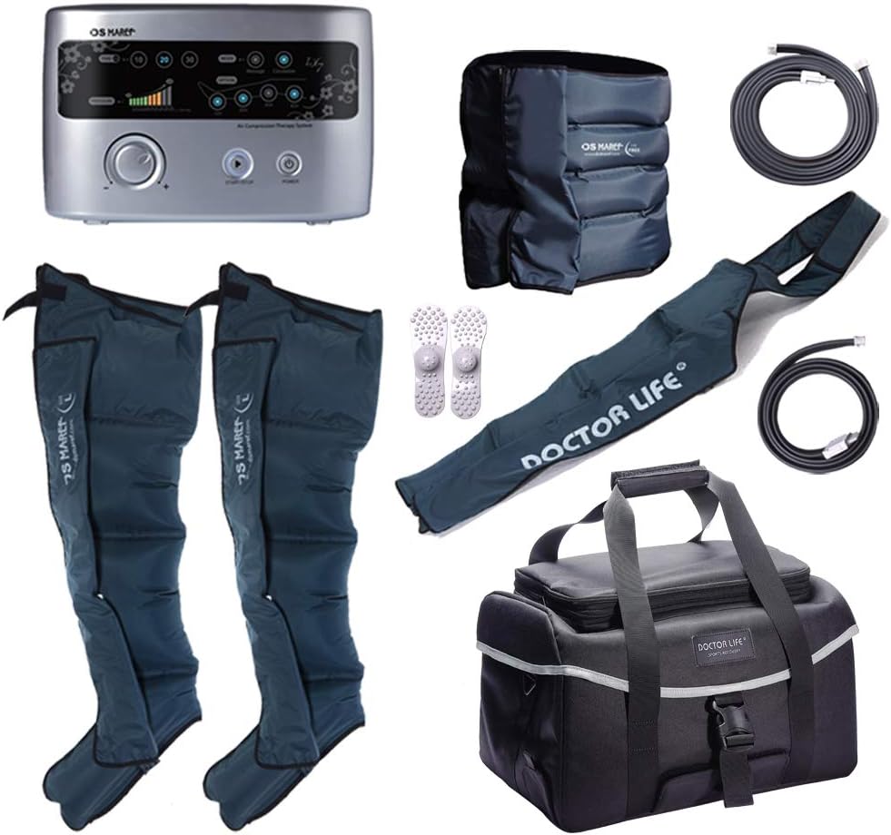 Compression Pump, Recovery Boots, Arm Sleeve, Waist Sleeve, Carry Bag D1773