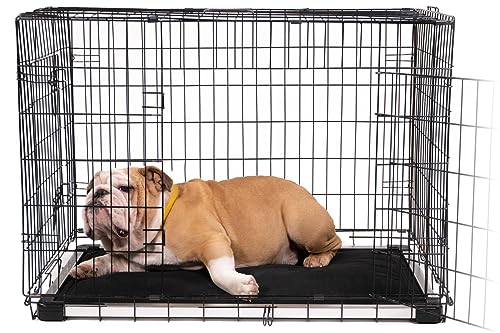 Chew Proof Padded Dog Crate Pad Mat, Small Size, Water Resistant, Sandstone A726
