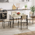5-Piece Light Brown Dining Table Set D82714