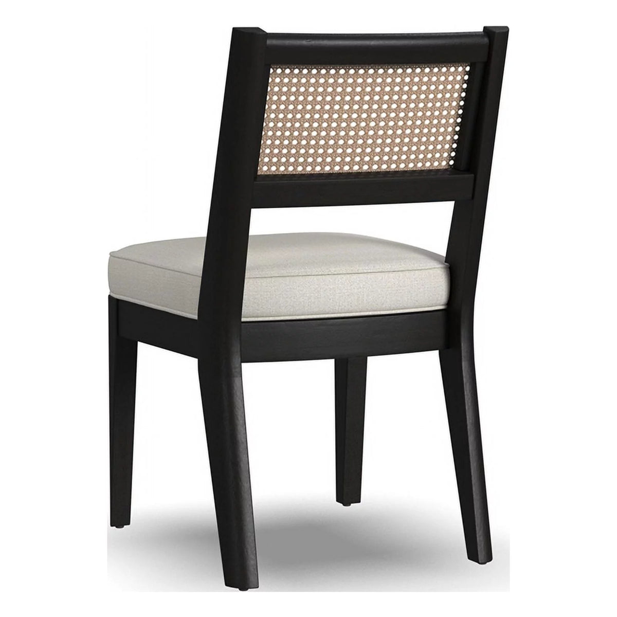 Black Mid-Century Wood Dining Chair P7211