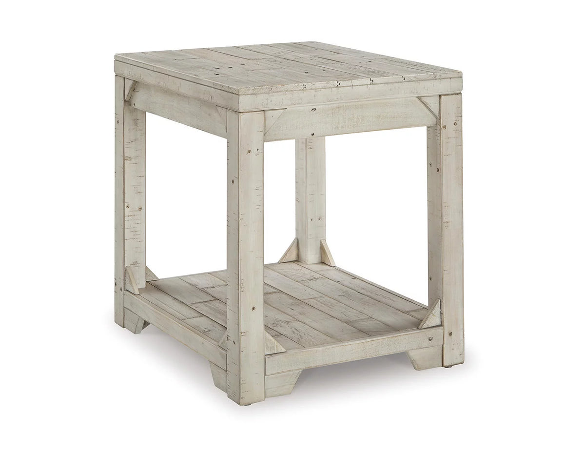 Whitewash End Table F67866