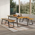 Acacia Wood 3 Piece Picnic Set I197190