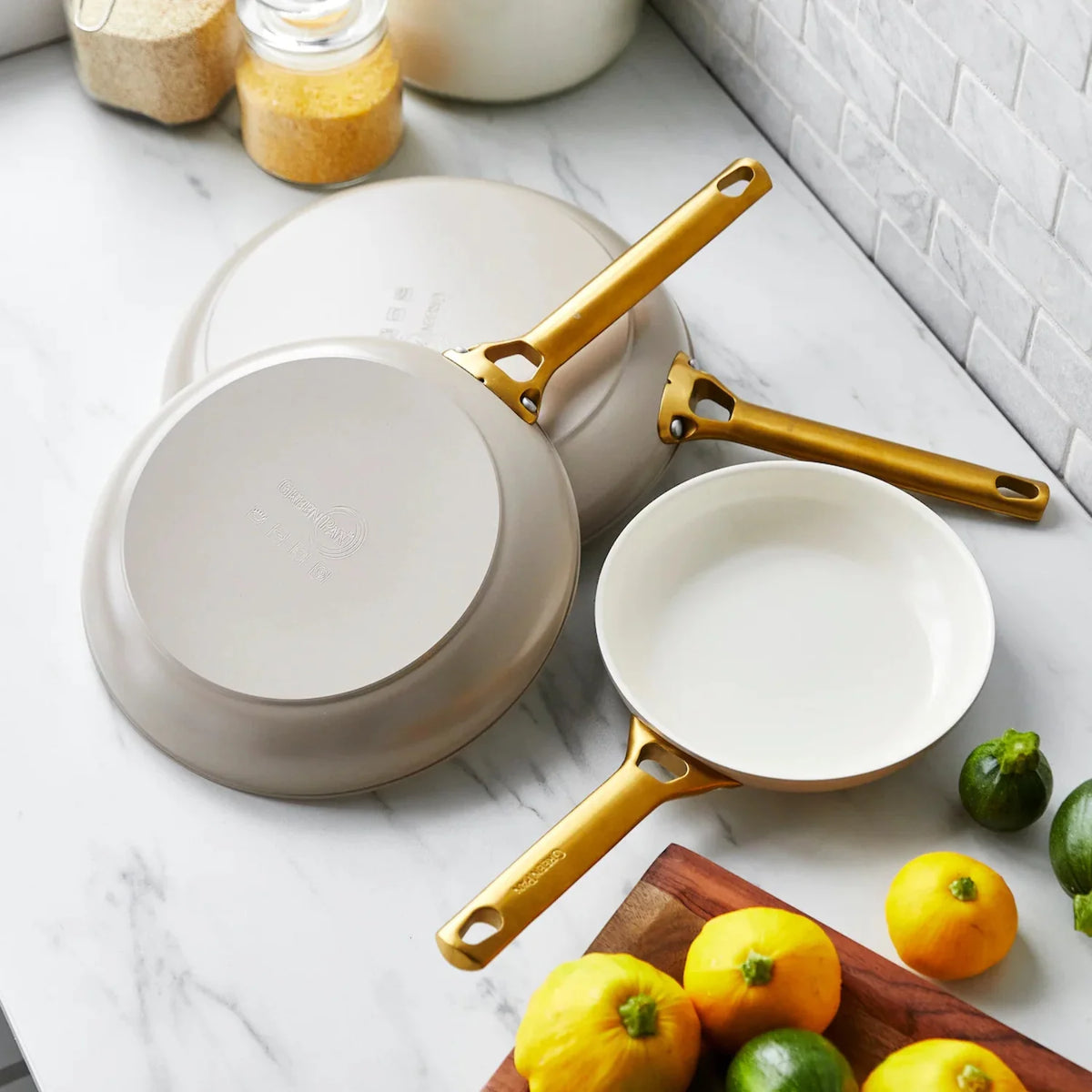 Ceramic Nonstick 8", 10" and 12" Frypan Set J19773