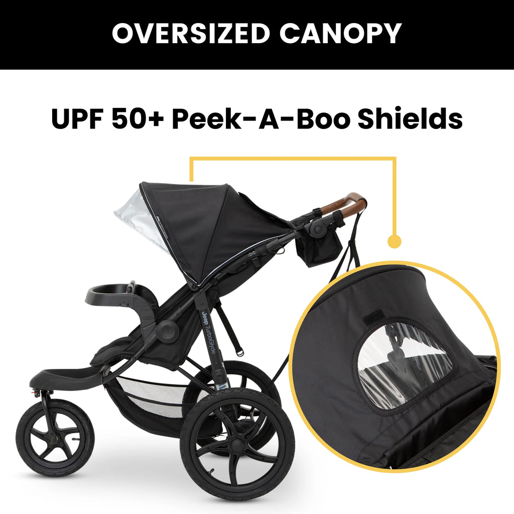 Black Jogging Stroller U494