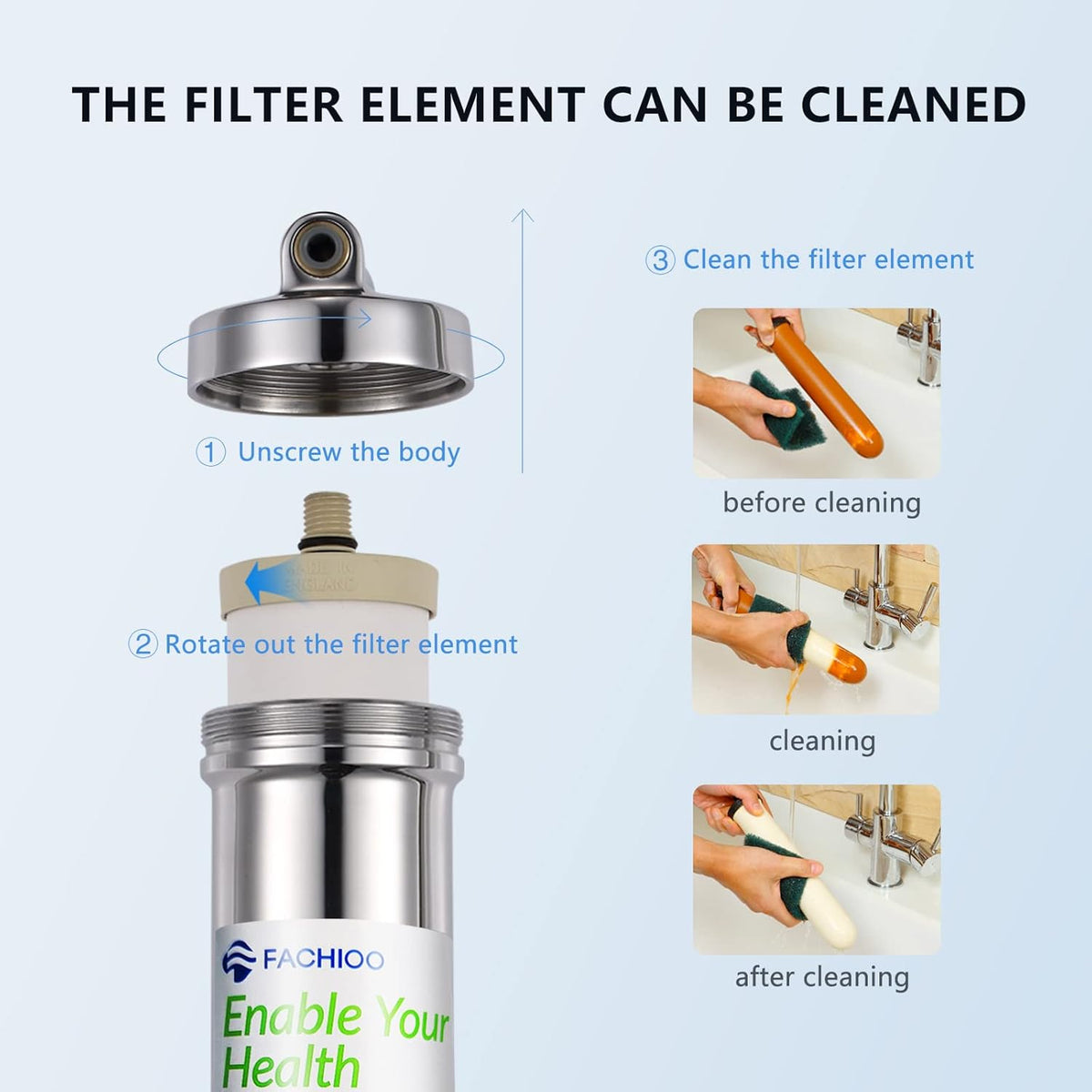 Under Sink Drinking Water Filtration System with Dedicated Faucet Y547