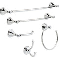 5 Piece Polished Chrome Bathroom Hardware Set A246