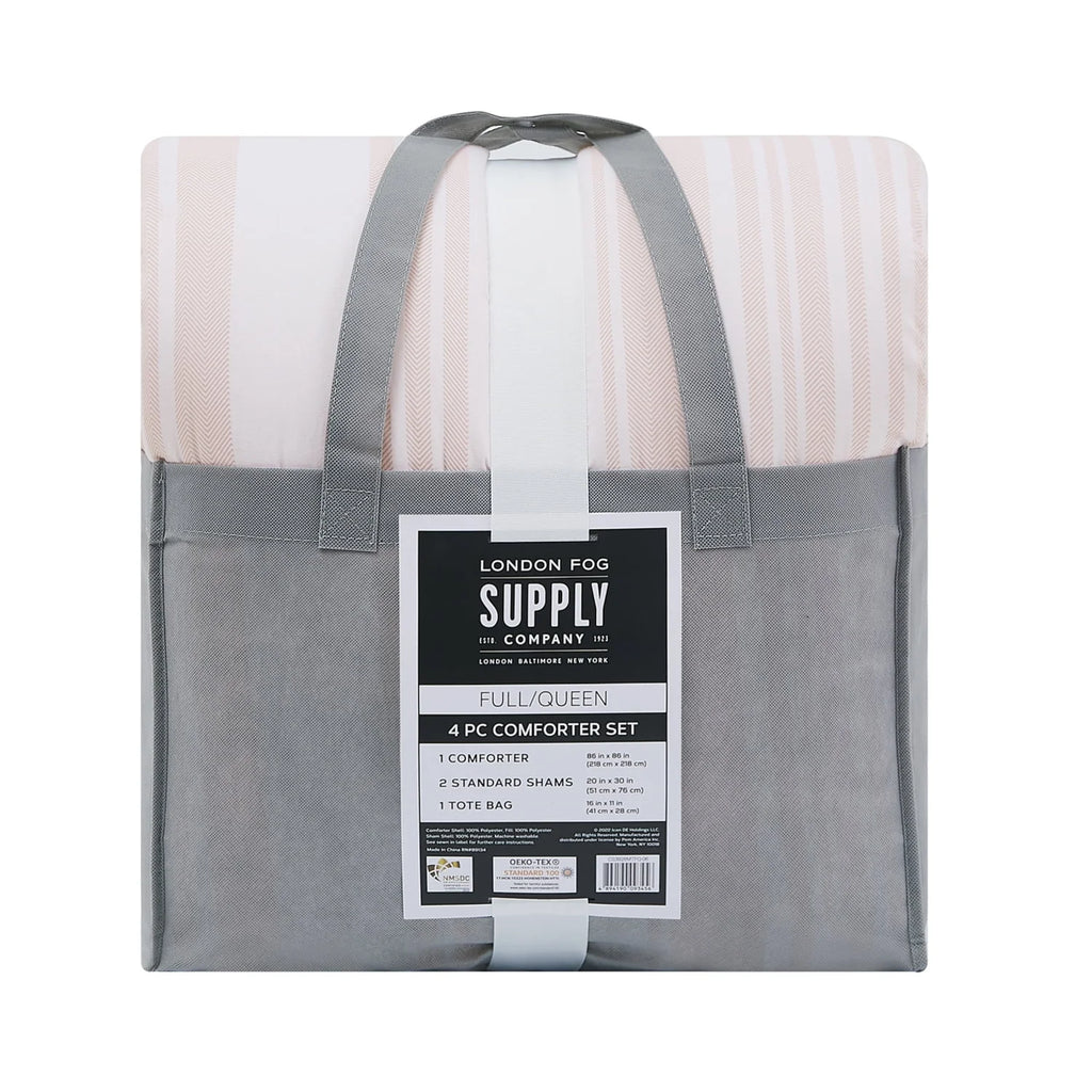Grey 4-Piece Garment Washed Comforter Set S2181
