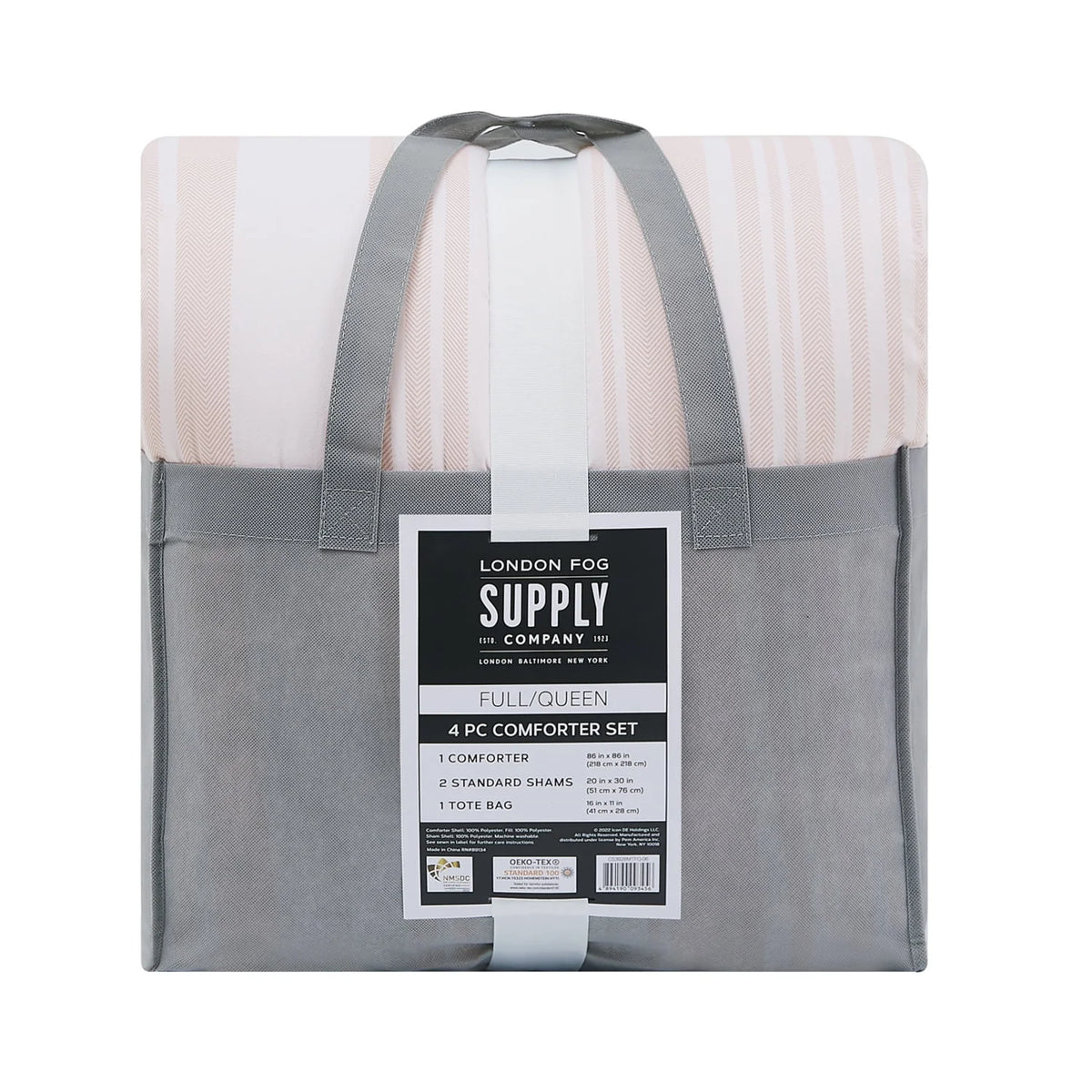 Grey 4-Piece Garment Washed Comforter Set S2181
