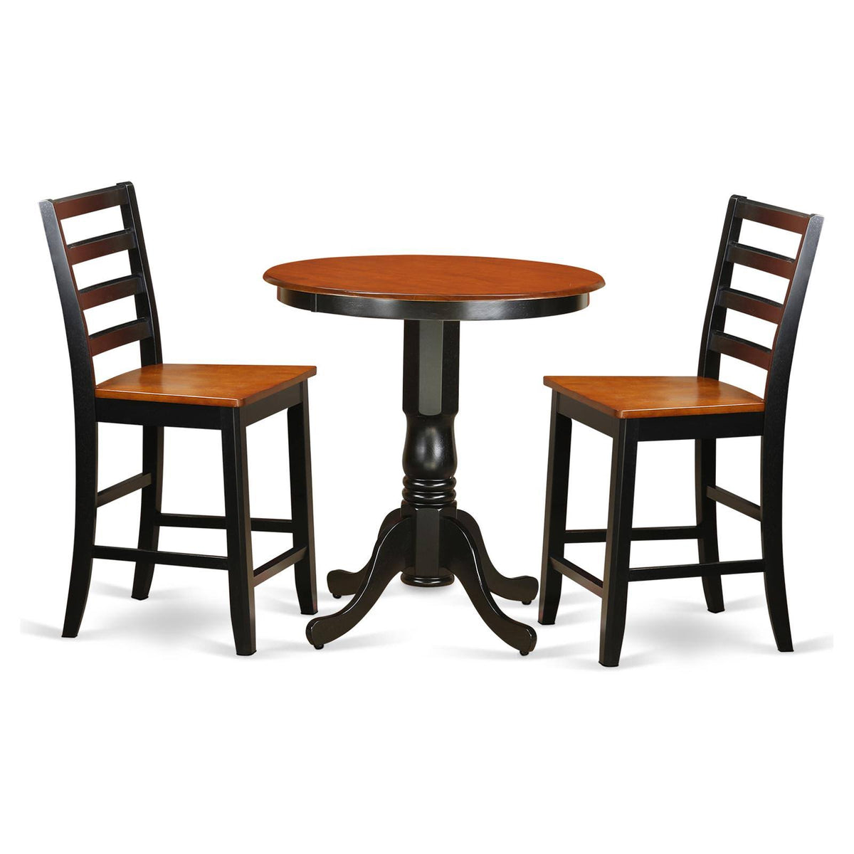 3 PC Counter Height Table and 2 Kitchen Bar Stool M6118