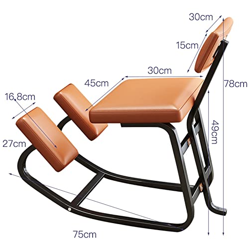 Ergonomic Rocking Kneeling Chair, Black M654