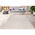 Cream 8x10 Geometric Pattern Indoor Area Rug I56773