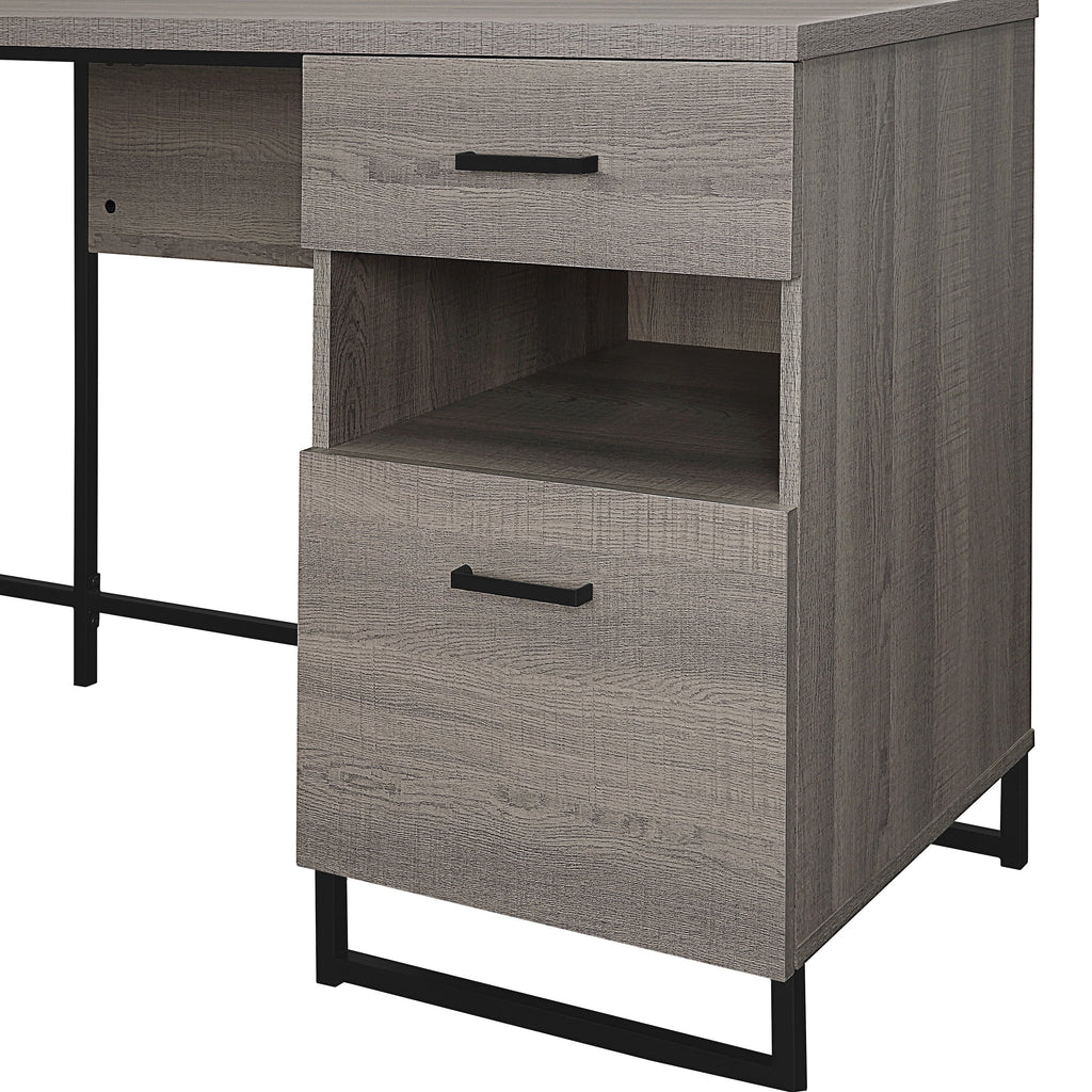 L-Shape Desk with Power and Storage G633
