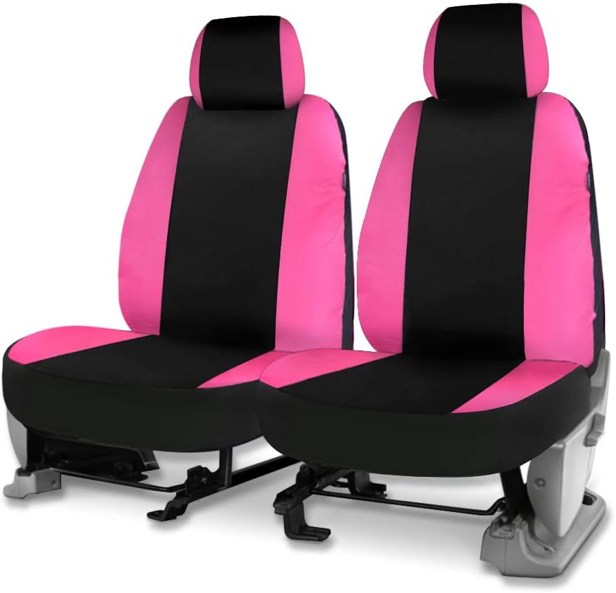 Pink Black Low Back Seat Covers Pack of 2 B543712