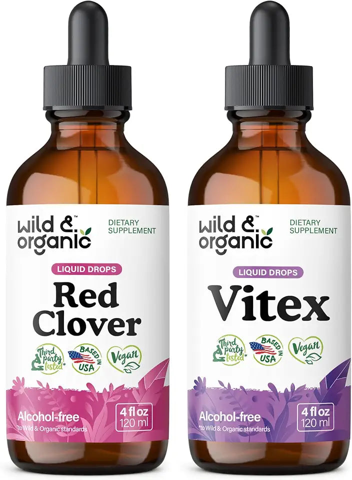 Red Clover Tincture 4 fl oz & Vitex Tincture 4 fl oz E760129