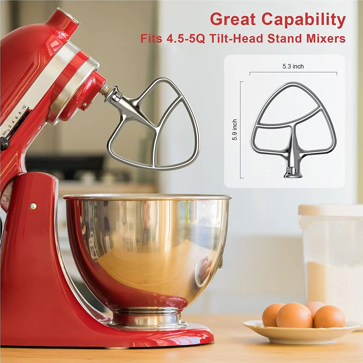 Stainless Steel Beater Blade for 4.5-5 Quart Bowl E532006