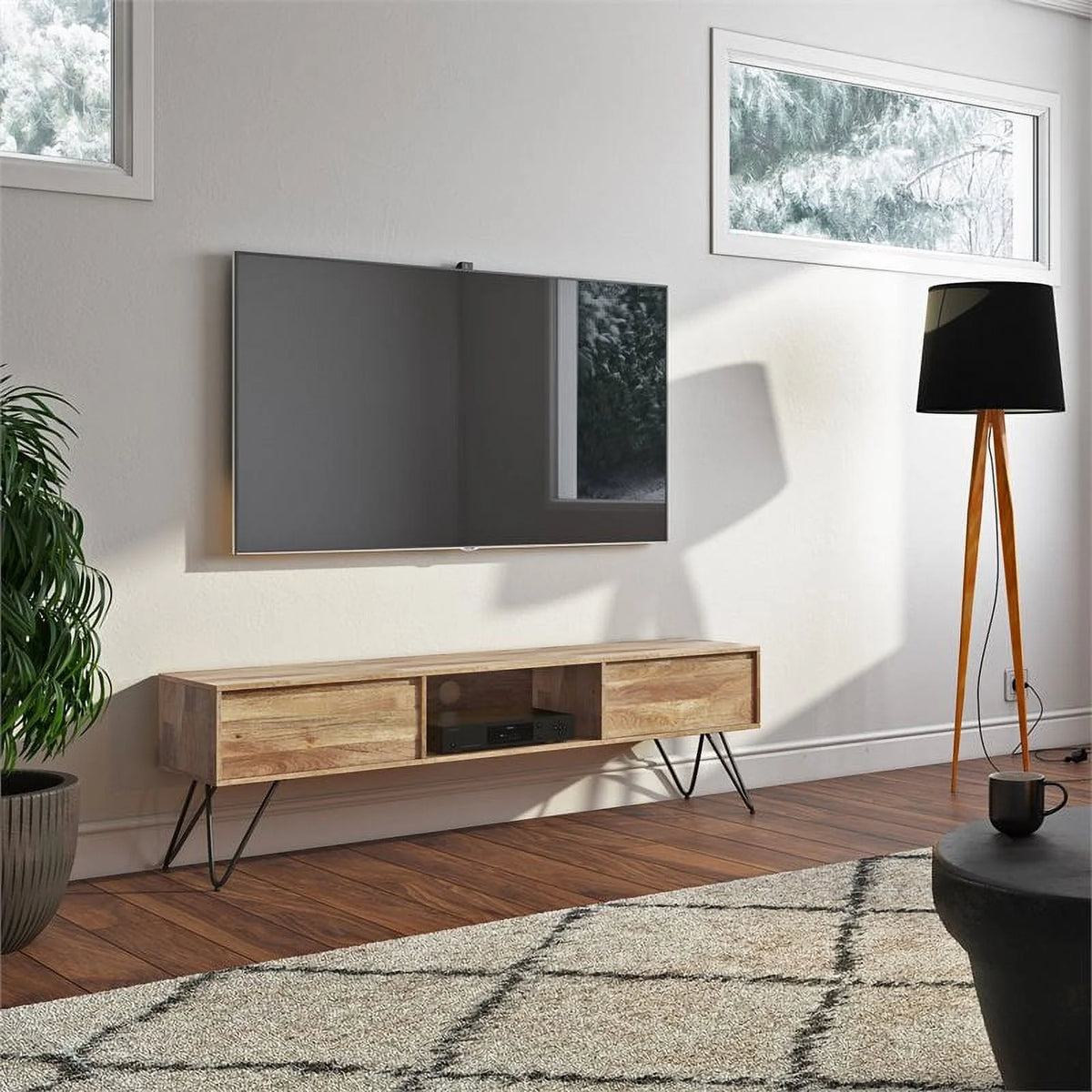 68" Mango Wood TV Media Stand L9092