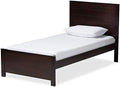 Twin Platform Bed in Espresso H2302