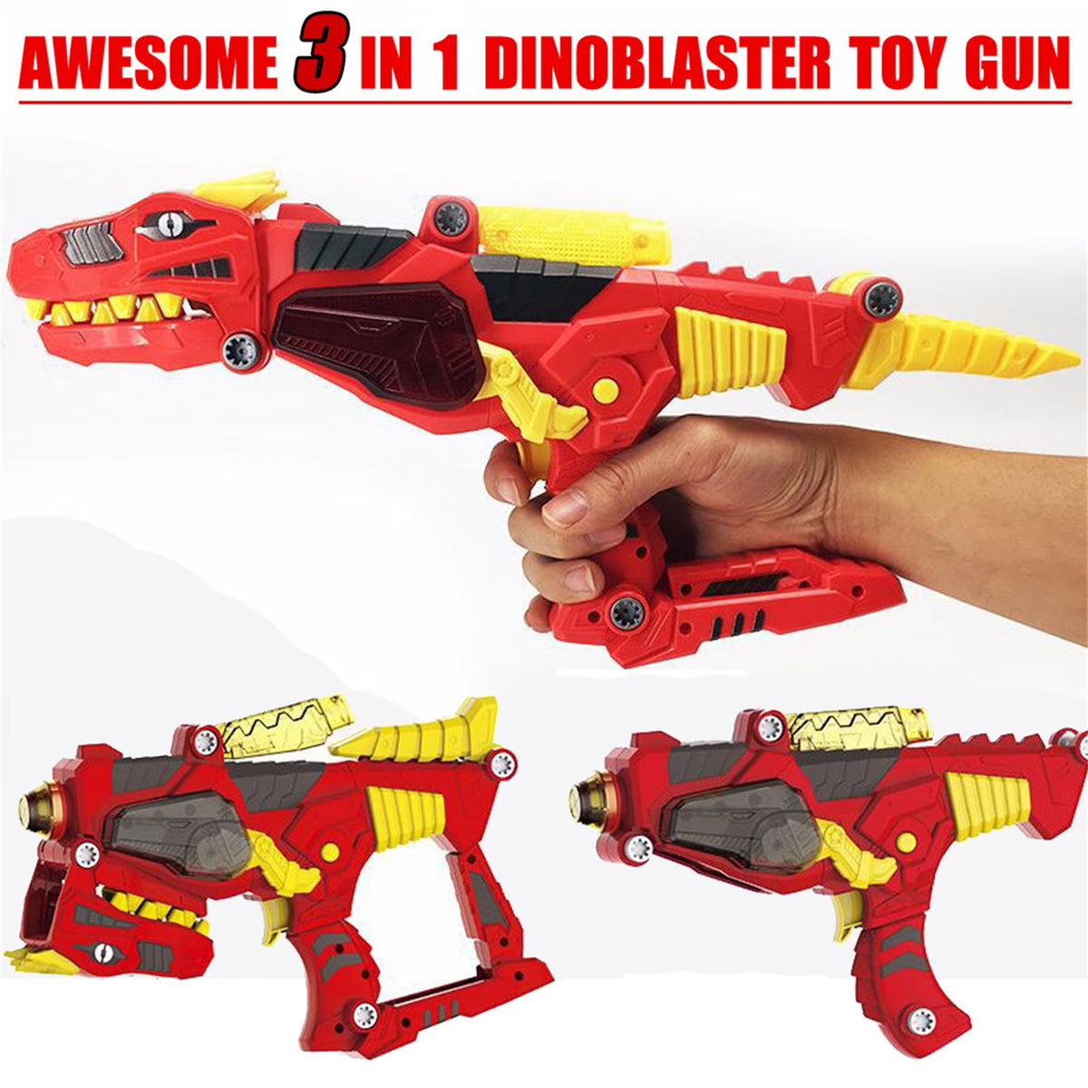 Transforming Dinosaur Toy 3 in 1 Lights Sound O272415