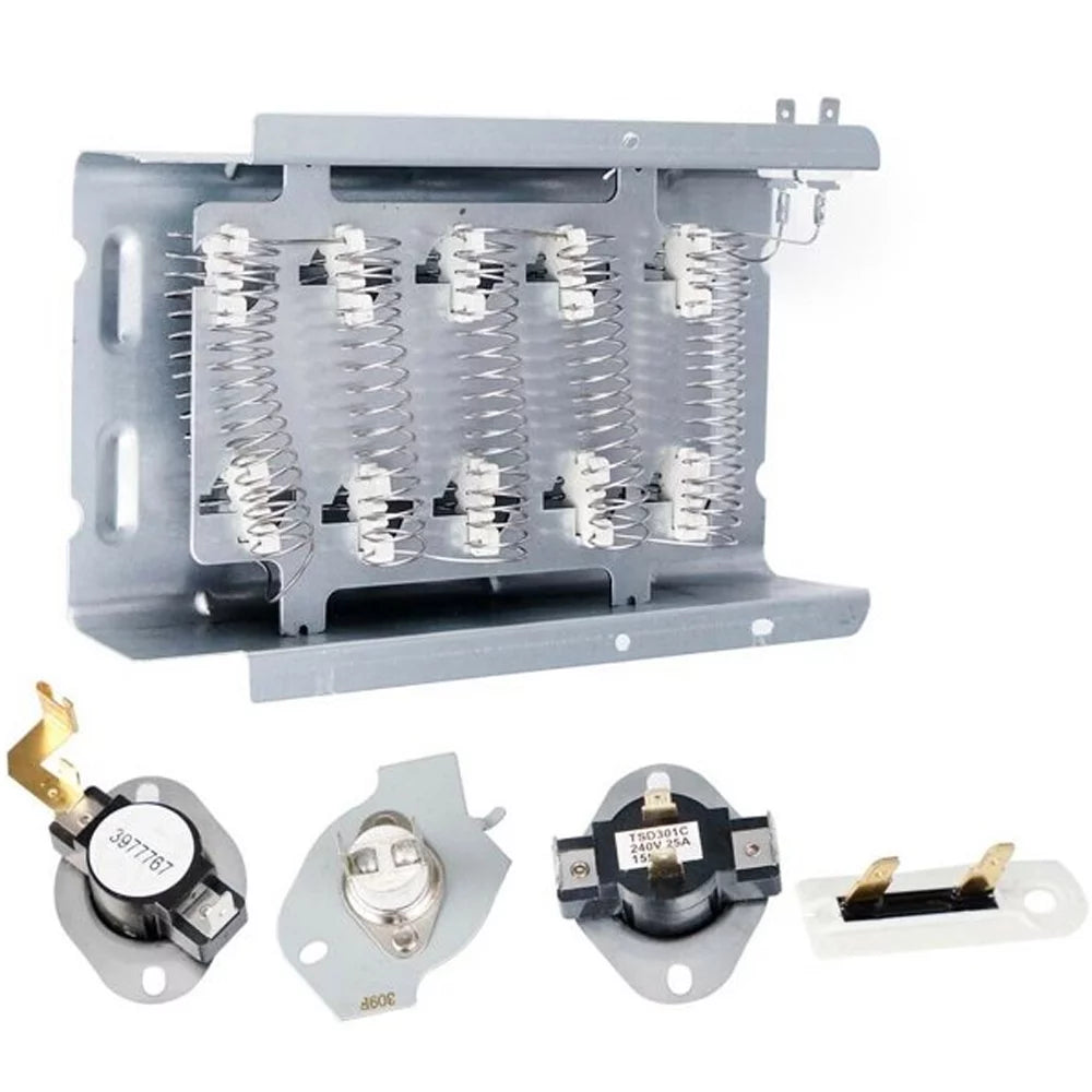 Dryer Heating Element with Thermostat and Thermal Fuse X42187