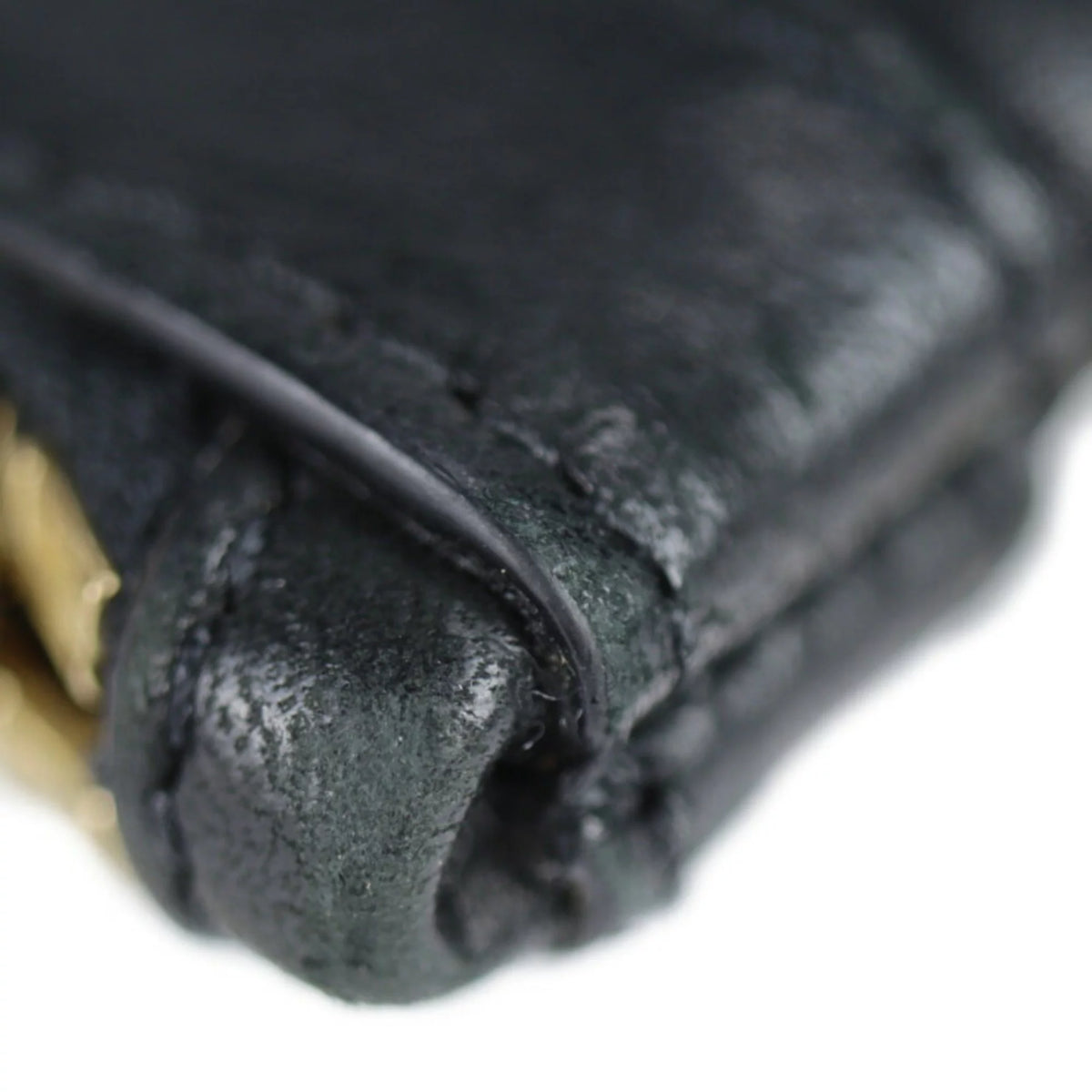Black Leather Clutch E277293
