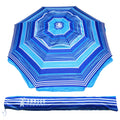 6.5 ft Outdoor Patio Beach Umbrella with Tilt and Carry Bag UPF 50+ P715424