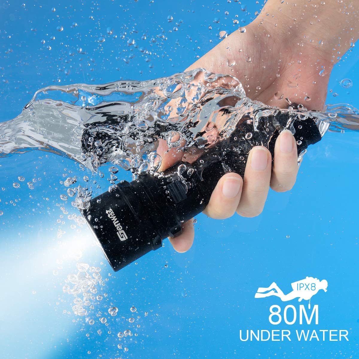 2000 Lumen Waterproof Underwater LED Dive Torch D788513