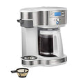 2-Way 12 Cup Programmable Drip Coffee Maker & Single Serve Machine, Glass Carafe, Black W52475