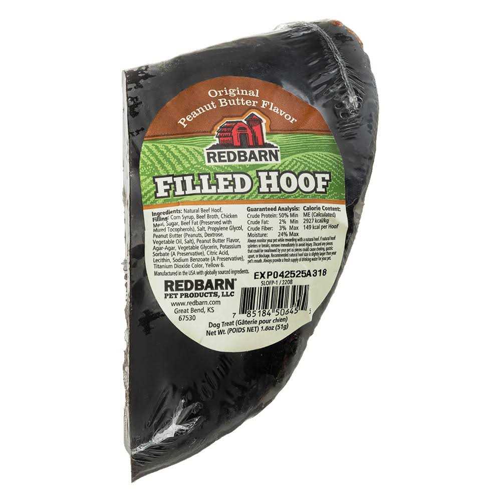 Peanut Butter Filled Hoof Dog Treat A539