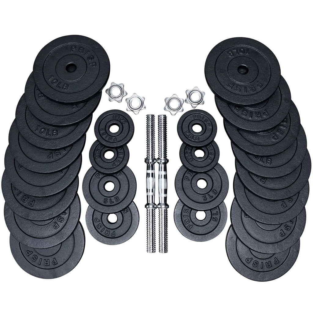 Adjustable Weight Dumbbells Set with Cast Iron Plates Z20786