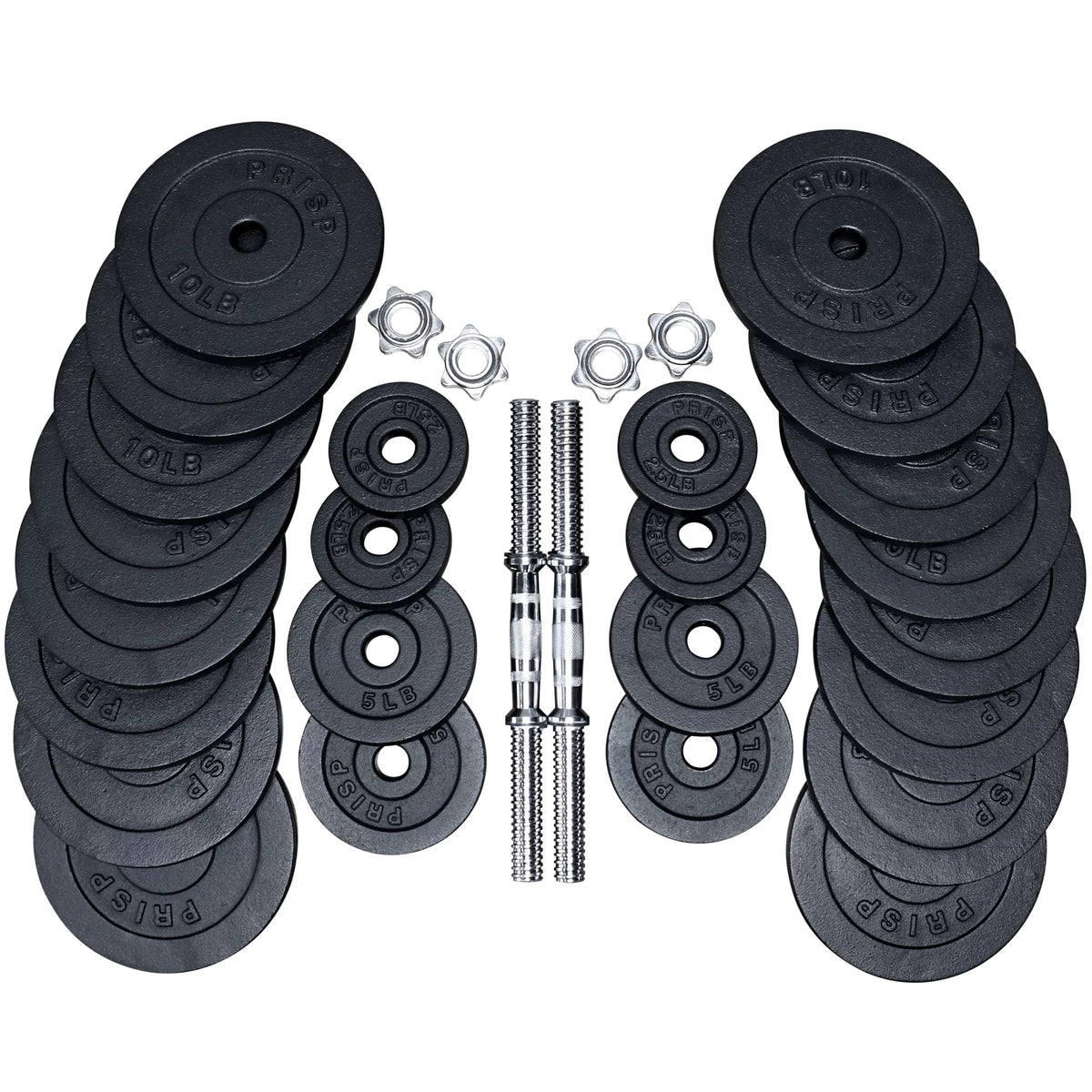 Adjustable Weight Dumbbells Set with Cast Iron Plates Z20786