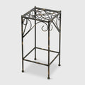 Medium Celtic Clover Square Cast-Iron Plant Stand R8735