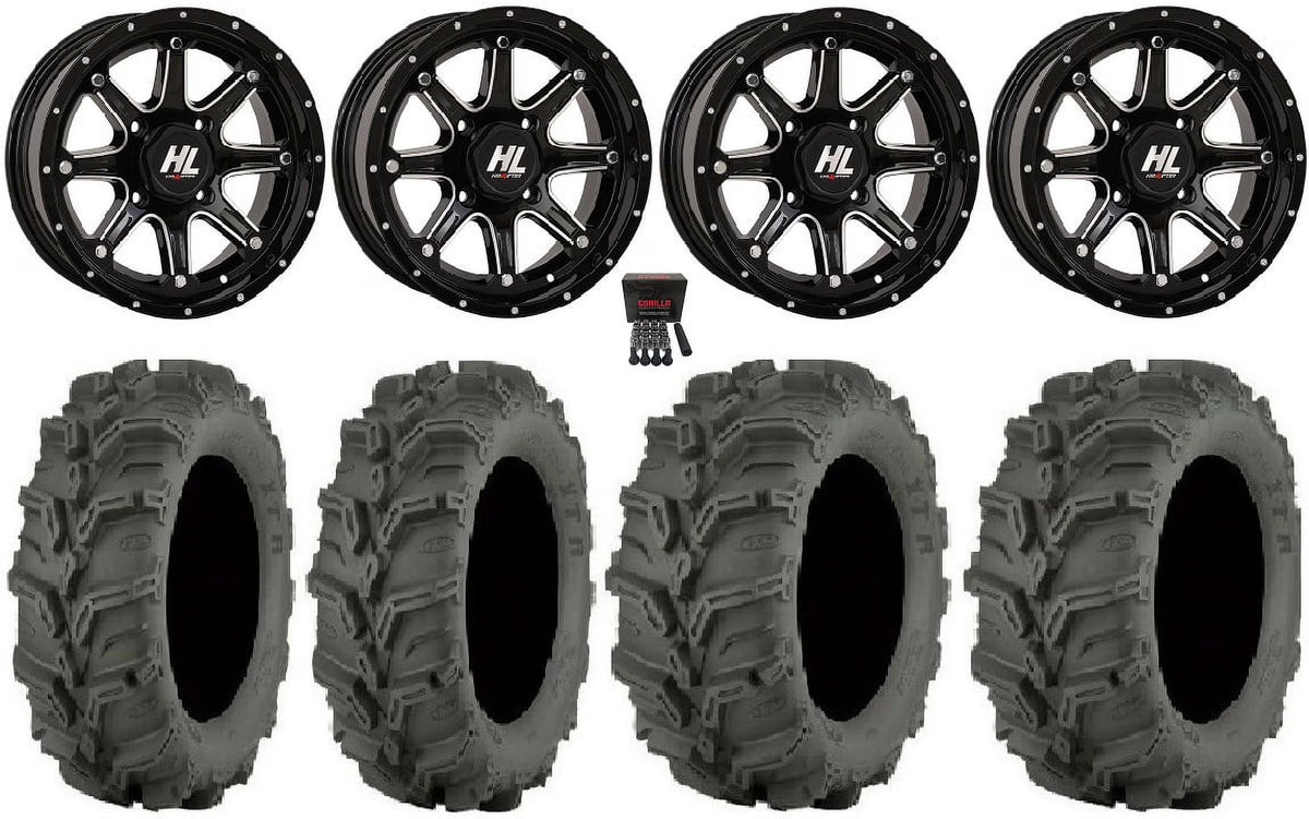 14" Machined Wheels 27" Mud Lite XTR Tires A643